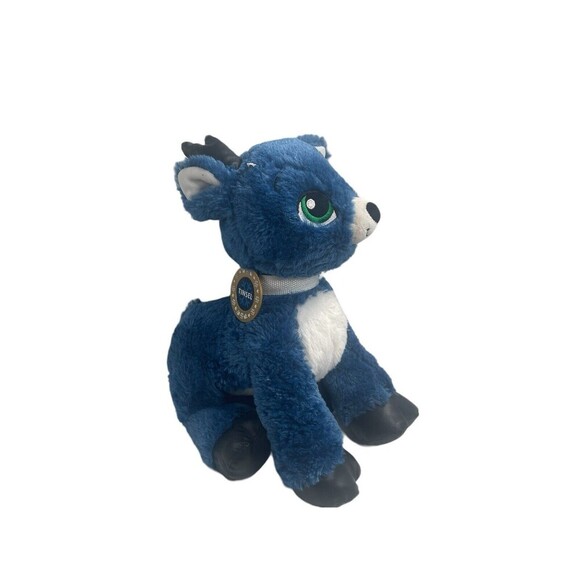 Build A Bear Workshop Tinsel The Reindeer 16" Plush Stuffed Animal Blue BAB 2017 - Picture 1 of 16
